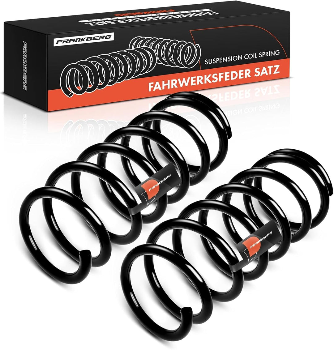 Frankberg 2x Federn Fahrwerksfeder Hinterachse Kompatibel mit Almera I N15 2.0L Stufenheck Schräghec