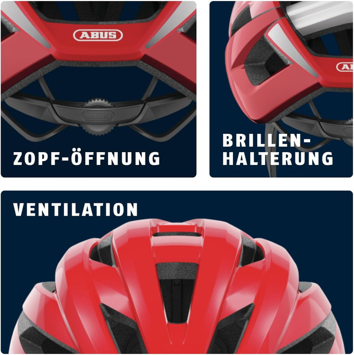 ABUS Rennradhelm StormChaser - Leichter und komfortabler Fahrradhelm für professionellen Radsport fü