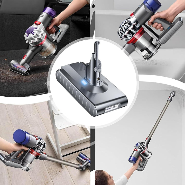 V8 Akku 8000mAh, Powtree Ersatzakku für Dyson SV10 Kompatibel für Dyson V8 Absolute Animal Fluffy Mo