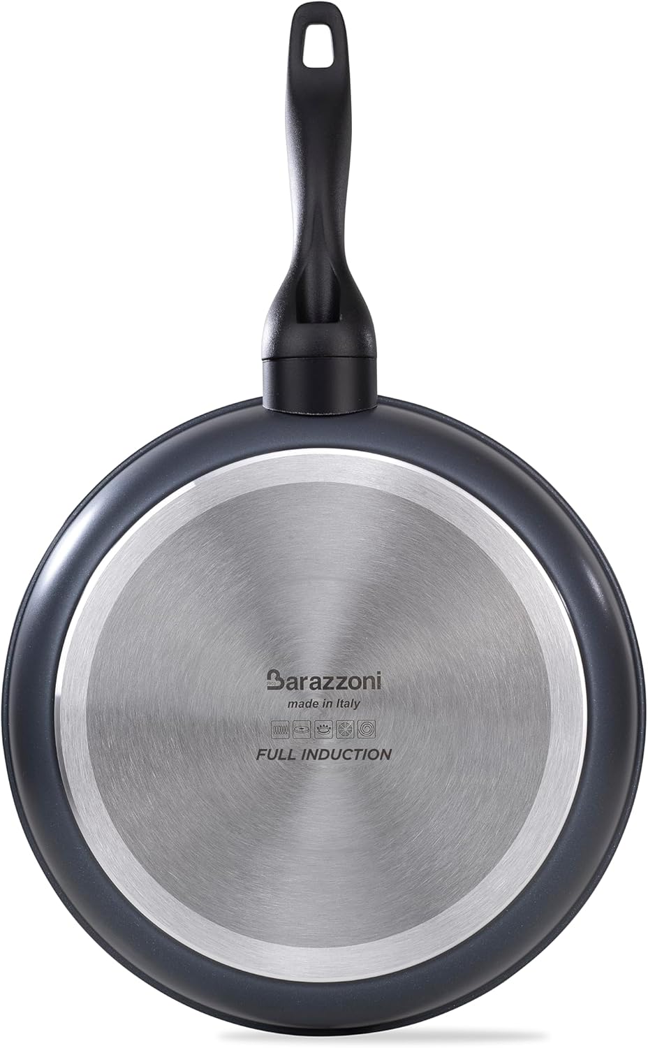 Barazzoni Pfanne Ø 32 cm, Keramikbeschichtung, Made in Italy, Induktion + Gas mit Scheibe Full Induc