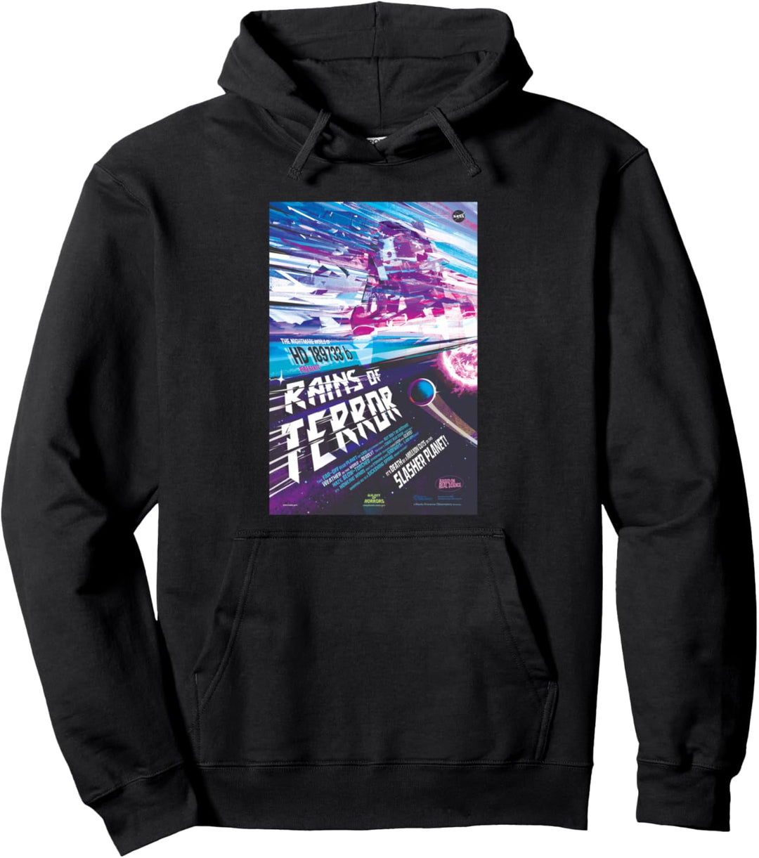 NASA JPL Rains of Terror Travel Poster Exoplanet HD 189733b Pullover Hoodie