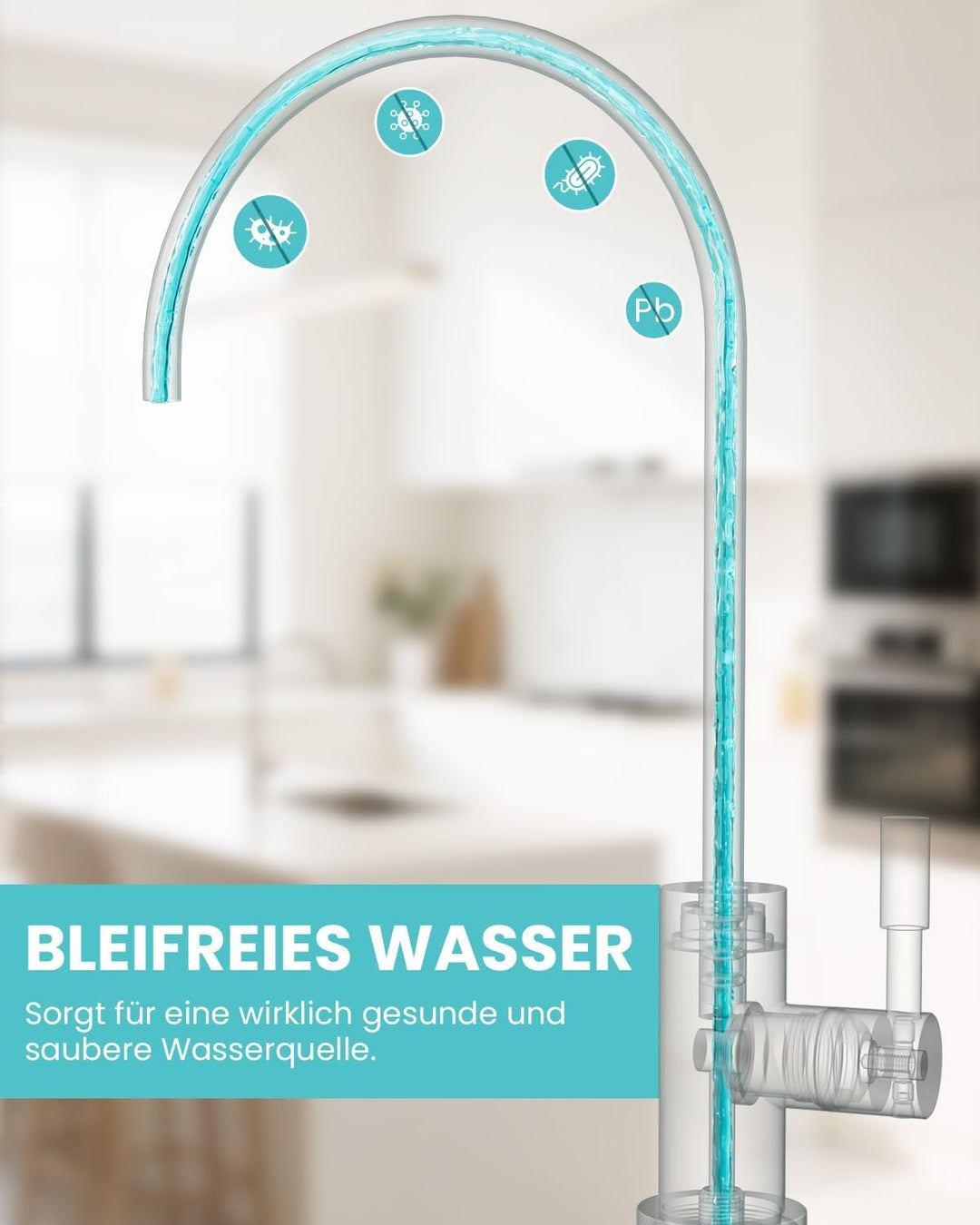Trinkwasserhahn, Wasserhahn Küche Für Umkehrosmose Oder Wasserfiltersystem, Küchenarmatur Aus Edelst
