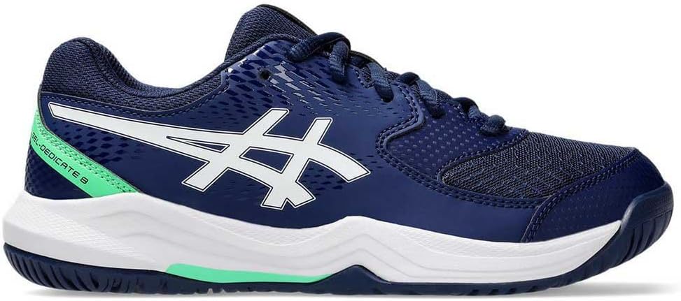 ASICS Jungen Gel-Dedicate 8 Padel Gs Sneaker 32.5 EU Black Tuna Blue, 32.5 EU Black Tuna Blue