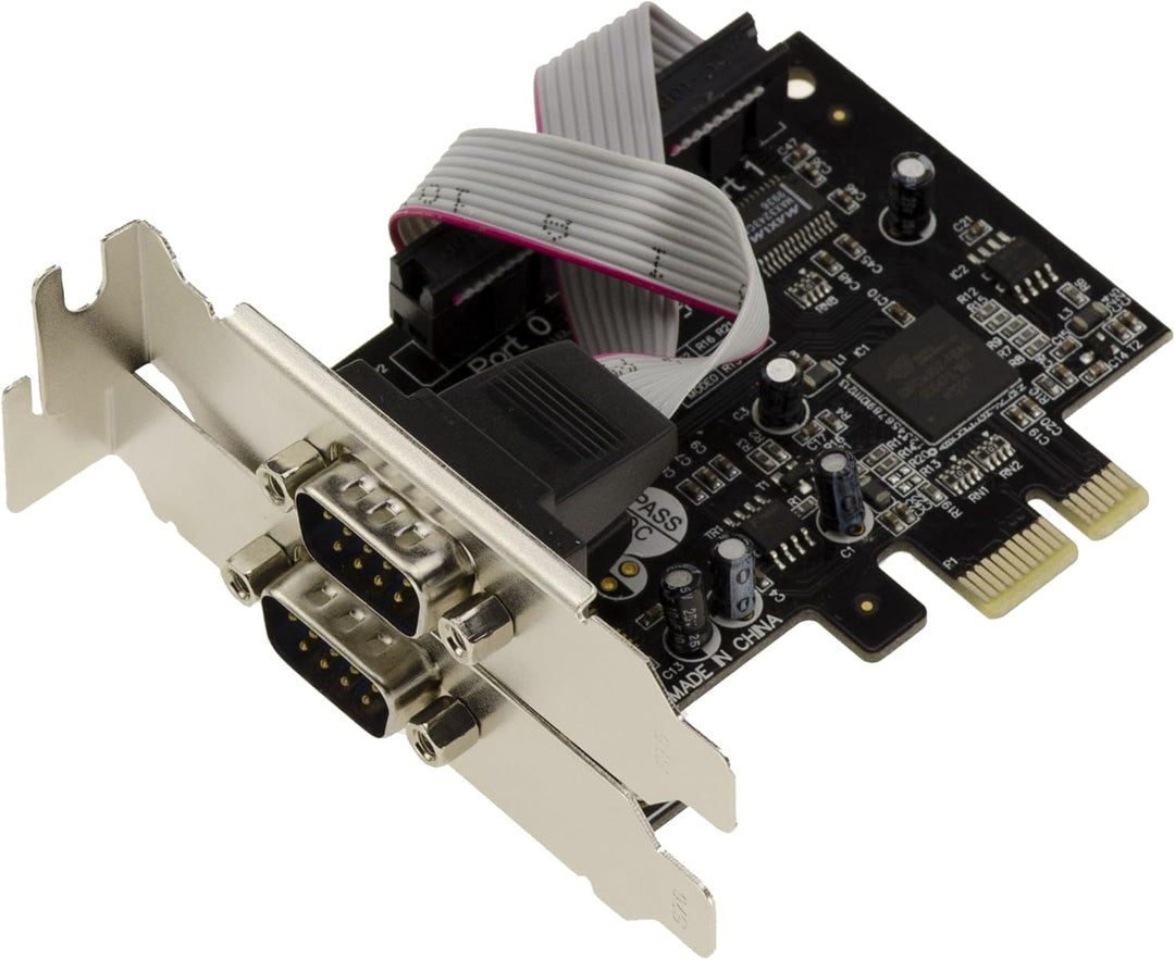 KALEA-INFORMATIQUE PCI Express PCIe Serial RS232 Controller-Karte mit 2 Ports und Oxford OXPCIe952 C
