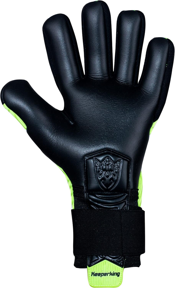 Keeperking Torwarthandschuhe für Erwachsene Fussballhandschuhe Herren Innennaht Profi Premier Grip 4