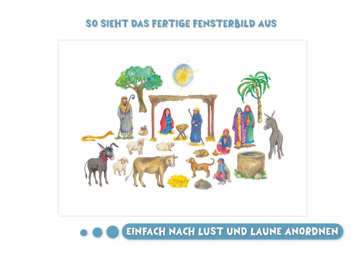 Elias auf dem Weg nach Bethlehem. Ein Folien-Adventskalender zum Vorlesen und Gestalten eines Fenste