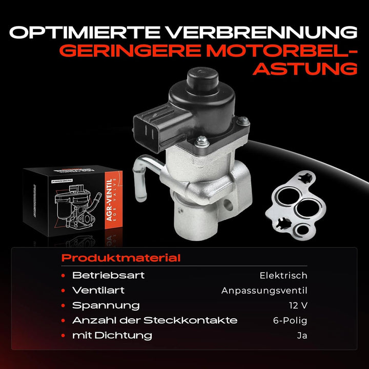 Frankberg AGR-Ventil Kühler Abgasrückführung für C-Max Fiesta V Focus C-Max Focus II Galaxy Maverick