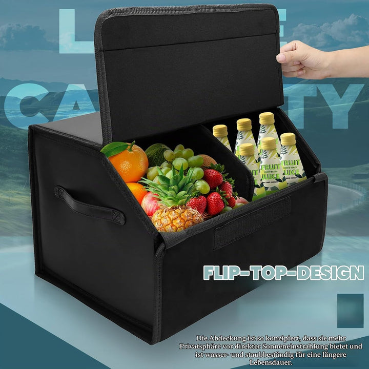 Auto Kofferraum Organizer Wasserdicht Kofferraumtasche Kofferraum Box Faltbare Leder Aufbewahrungsbo