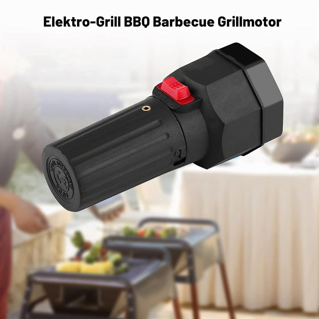 FTVOGUE Elektrischer Grill BBQ Grill Braten Motor 1.5V batteriebetriebene Schwarze Farbe
