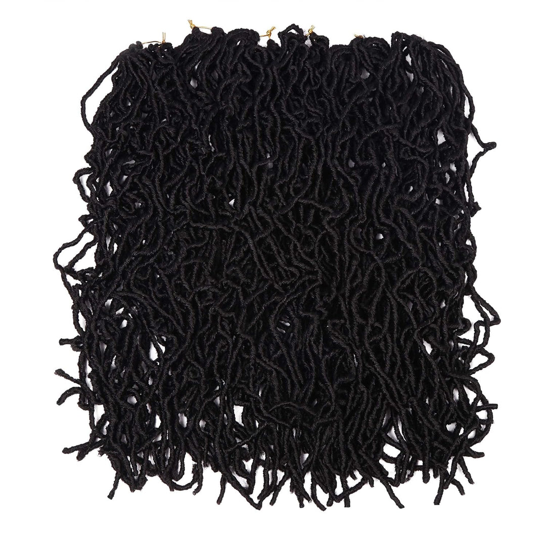 Beyond Beauty 6 Packungen 24Zoll vorgeschlungene Nu Faux Locs Häkelhaar, weiche Dreadlocks, Flechtha