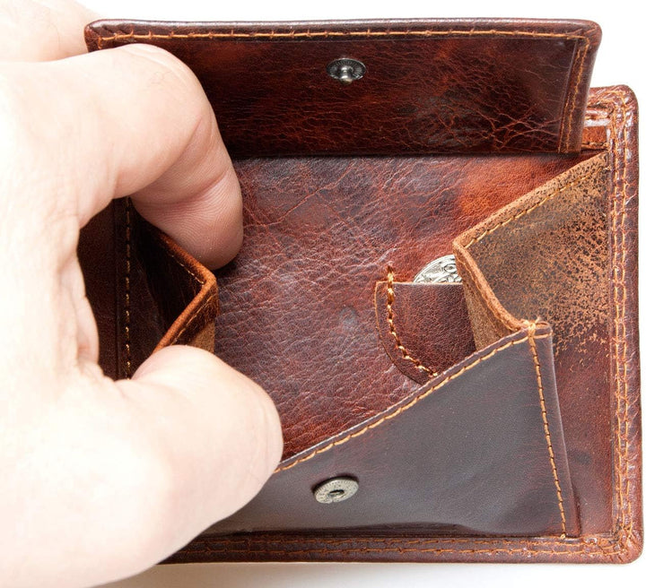 Bull Burry® Leder Geldbörse Herren mit RFID Schutz I Echtleder Geldbeutel für Männer I Portemonnaie