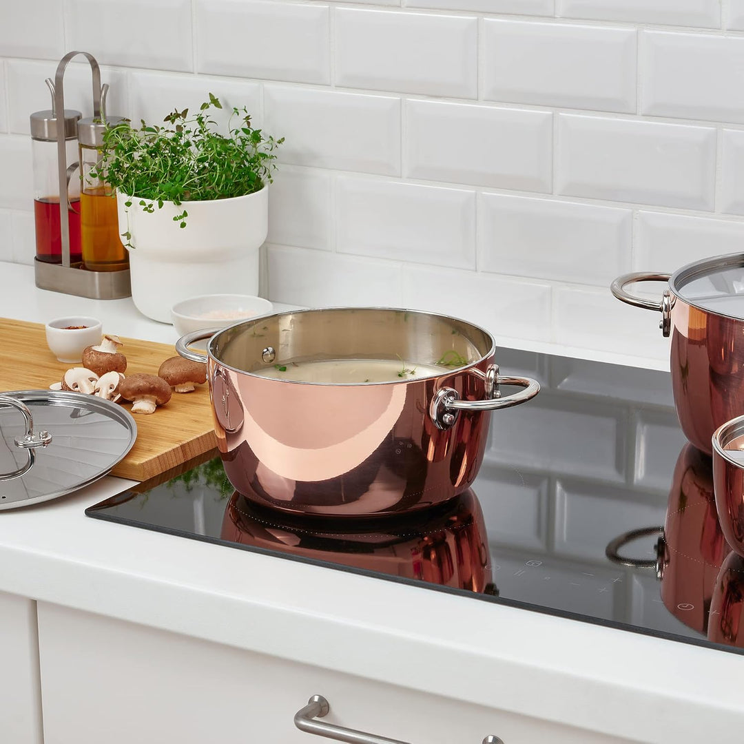 IKEA FINMAT Topf mit Deckel, 3 l, Kupfer/Edelstahl