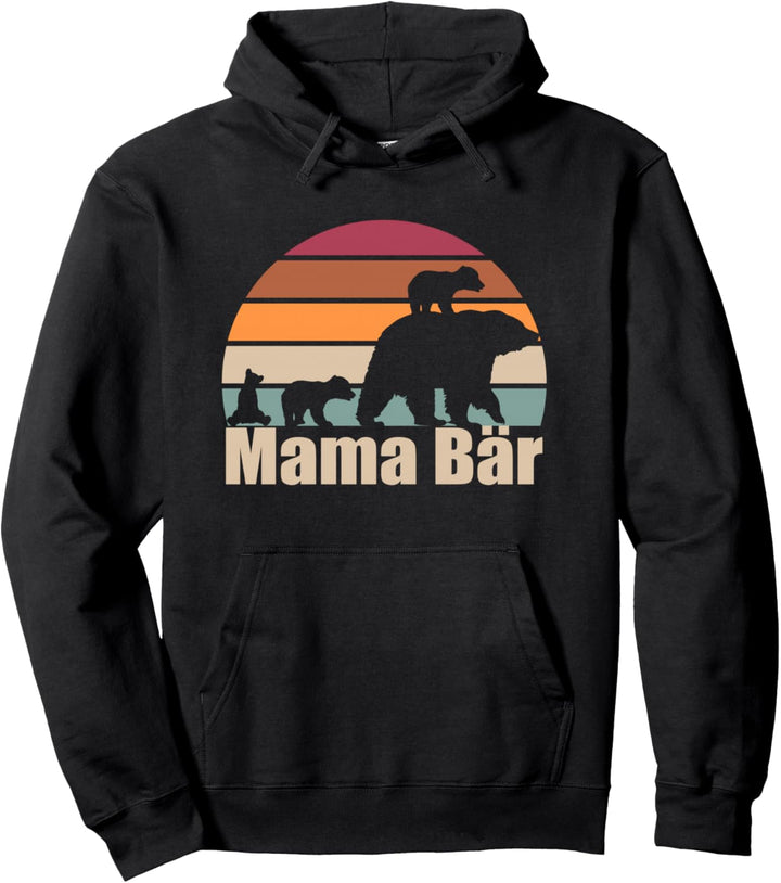 Mama Bär von 3 Kindern Muttertag Dreifach Mama hoch 3 Pullover Hoodie