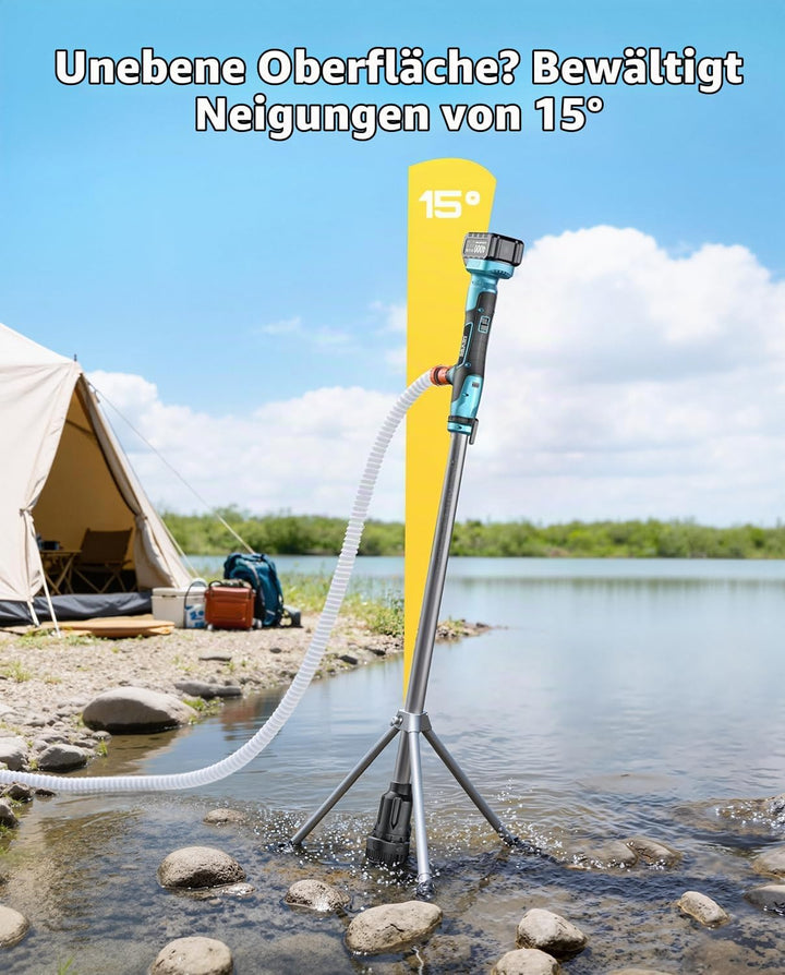 SEESII Kabellose Stab-Wassertransferpumpe mit Stativ, Hands-free, Tragbare Elektrische Wasserpumpe 2