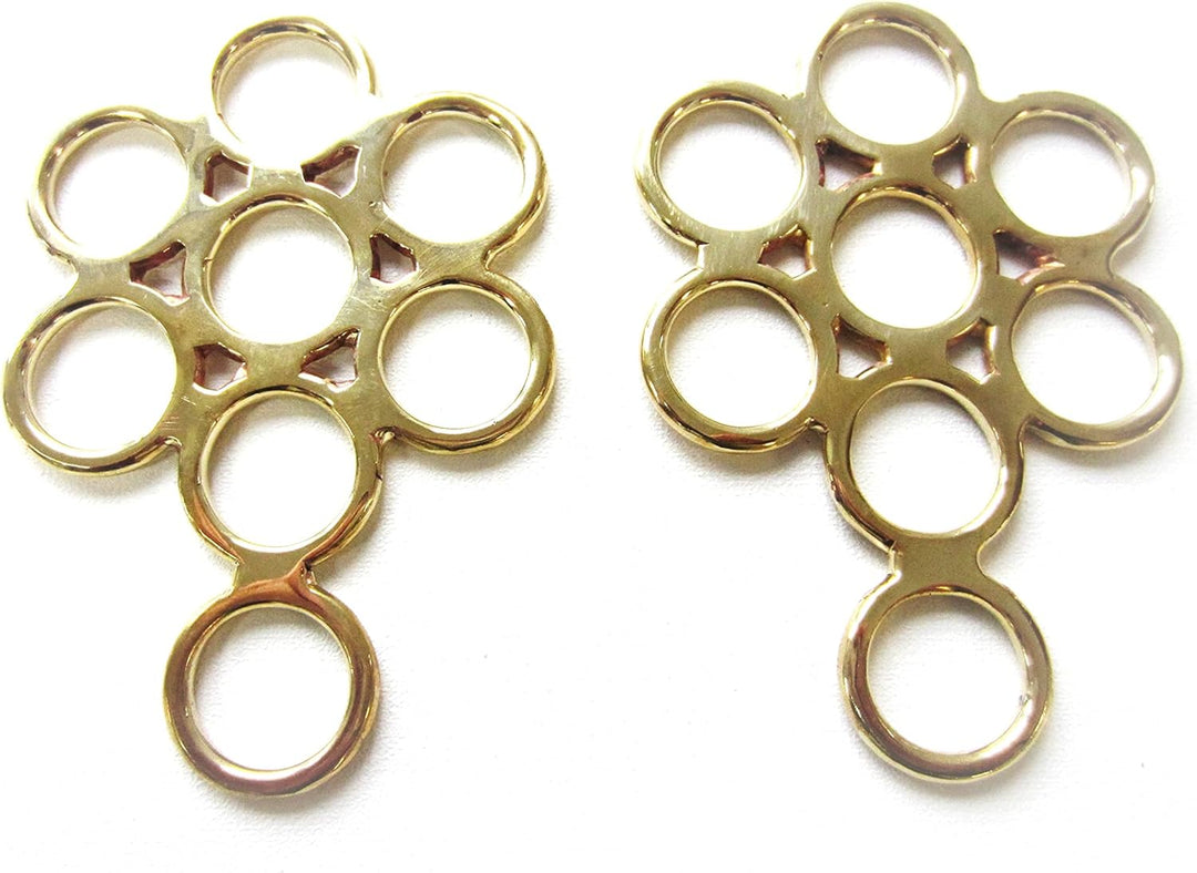 PS Pferdeartikel Gebissloser Zaum Hackamore Flower Gold - messingfarben