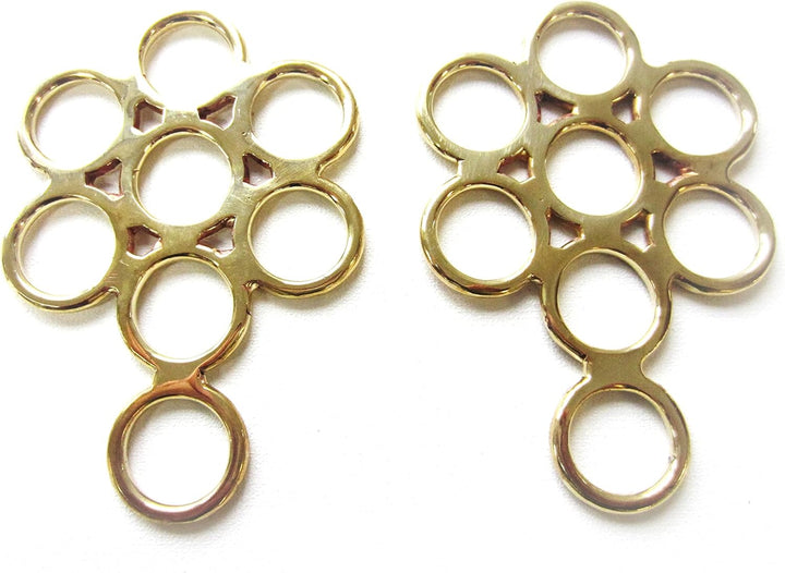 PS Pferdeartikel Gebissloser Zaum Hackamore Flower Gold - messingfarben