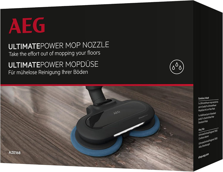 AEG AZE168 UltimatePower Mopdüse für AEG 7000 Akku-Staubsauger / 2 Standard-Pads/Tiefenreinigung/LED