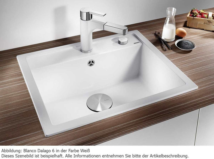 BLANCO DALAGO 6 | SILGRANIT felsgrau | Einbauart: Einbau von Oben | mit Ablauffernbedienung | 60er U