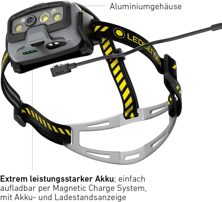 Ledlenser HF8R Work Stirnlampe Led wiederaufladbar | LED Kopflampe 1600 Lumen | Adventure Headlights