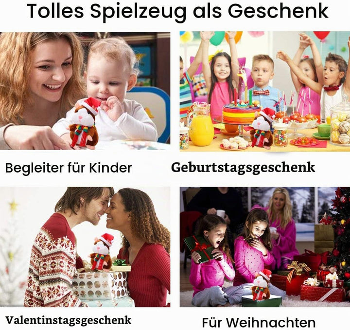 Eocolz Sprechender Hamster wiederholt das, was Sie Sagen Mimicry Haustier Plüsch Buddy Maus interakt