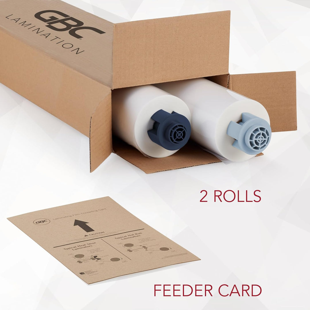 GBC Thermo-Laminierfolienrolle, 2 Stück, NAP II, 2,5 cm Poly-In-Kern, 1,7 mm Laminatrollen, 30,5 cm