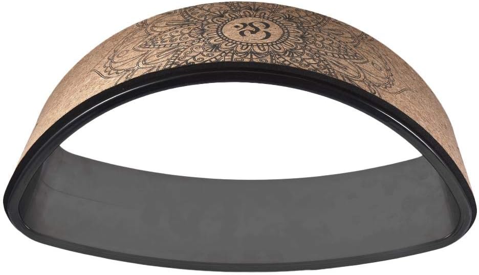 Windyday Yoga Rad Natürliches Dehn Wheel Rolle - Rutschfest, Flexibel, Belastbar Bis 200KG (Ellipse)