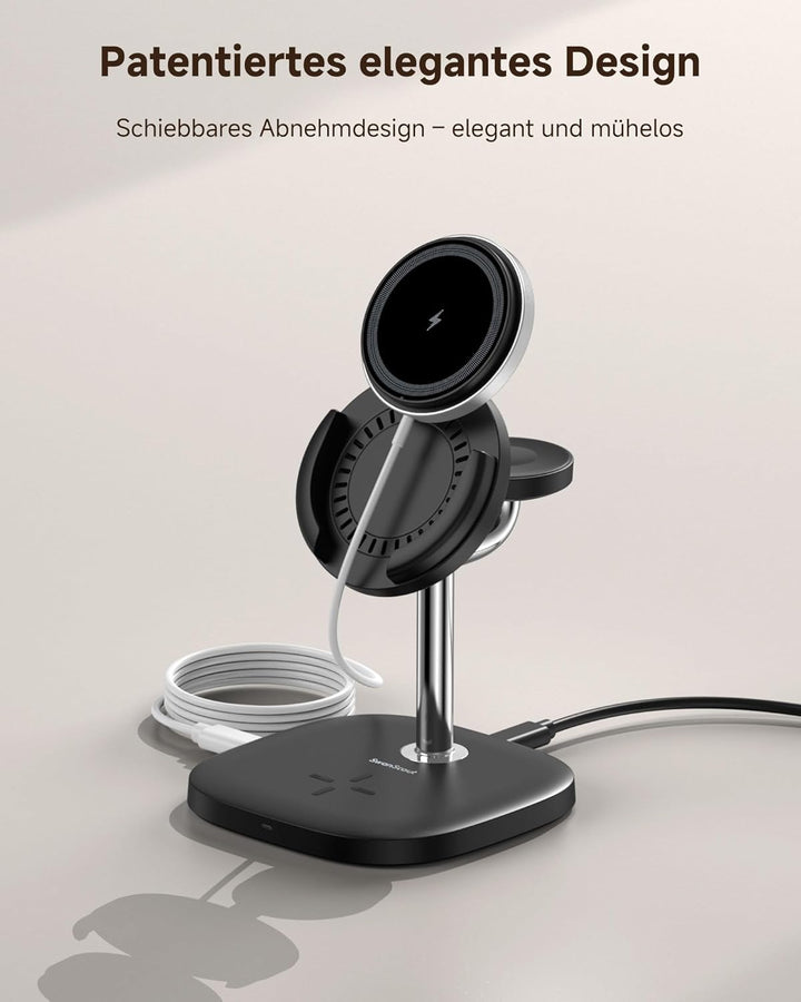 Wireless Charger für iPhone und Apple Watch, SwanScout 711M, Magnetisches Ladegerät für iPhone Air/1