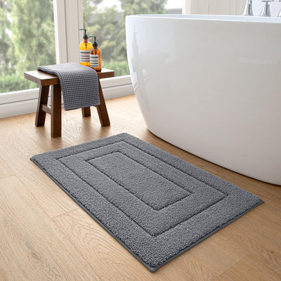 DEXI Badteppich rutschfeste,weicher Badezimmerteppich Wasserabsorbierend Badematte maschinenwaschbar