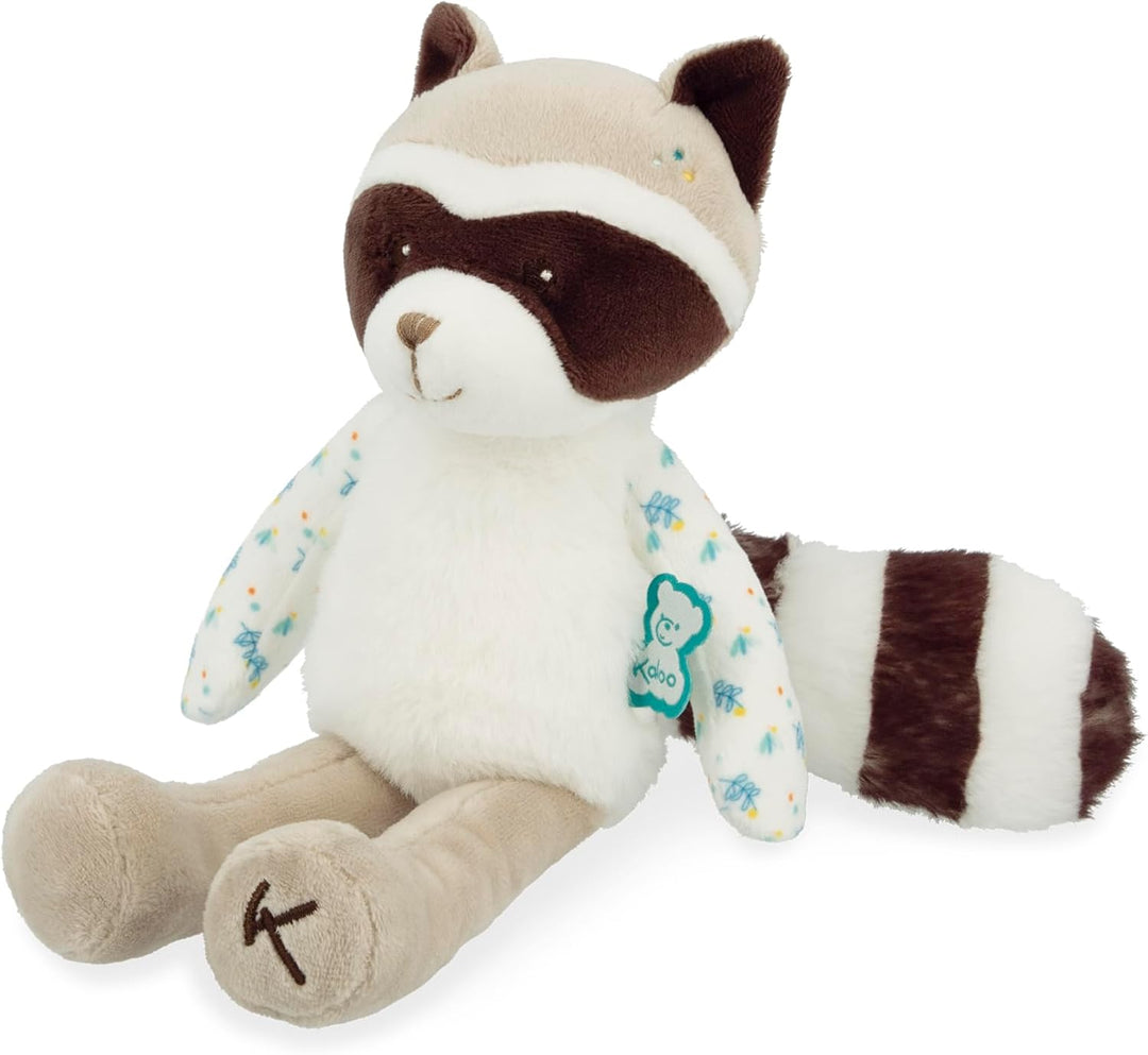 KALOO - Fripons - Gaston Waschbärpuppe - Babyplüsch und Schmusetuch - Ideal zur Geburt - Grau - 25 c