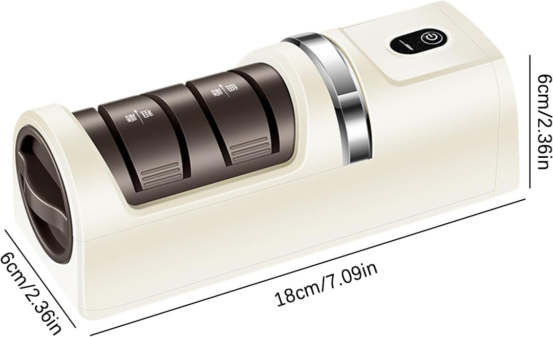 Electric Cutter Sharpener, Automatic Rechargeable Blade, 7.09x2.36x2.36 inches Professional Quick Po