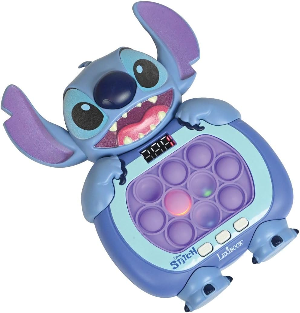 Lexibook, Disney Stitch, Stitch Schnellspiel, Blau, JG500DLXB