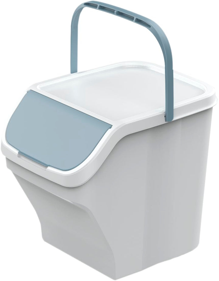 Gardissimo Sort 3 x 25 Liter Mülleimer - Küche Stapelbox mit 3 Fächern - Mülltonnenbox 3er - Abfalle