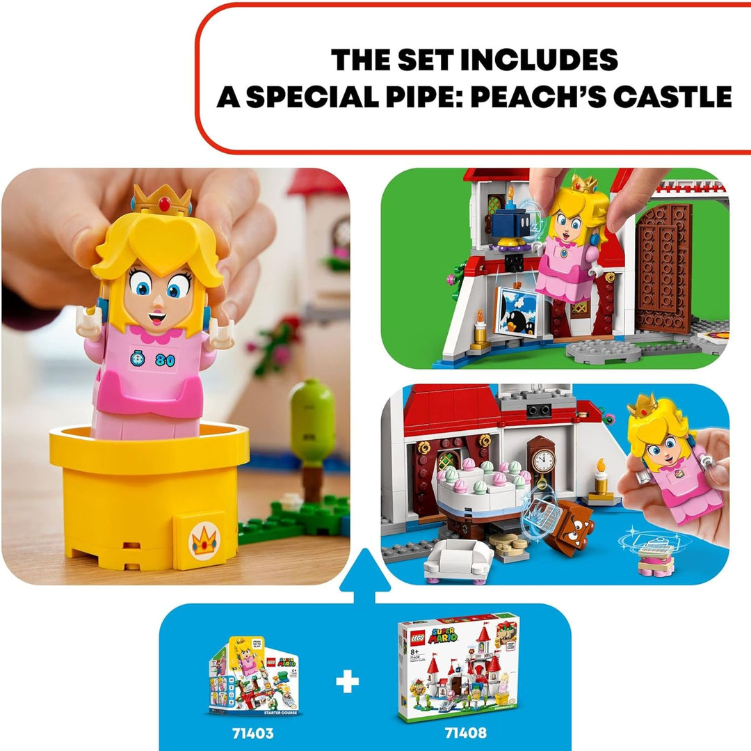 Lego Super Mario Pfirsich's Castle Erweiterungsset 71408, Spielspielzeug zum Zusammenbauen, Geschenk