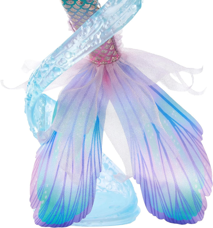 Disney Arielle, die Meerjungfrau - Deluxe-Meerjungfrauenpuppe mit Haarperlen und Puppenständer für f