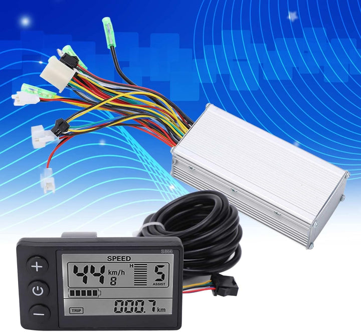BuyWeek Brushless Motor Controller Kit, 36V/48V 500W/750W Brushless Motor Controller mit 866 LCD Dis