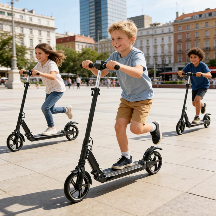 2 Stück 200mm Scooter Rollen, Scooter-Räder mit ABEC-9 Lagern, Anti-Rutsch Cityroller Reifen Ersatzr