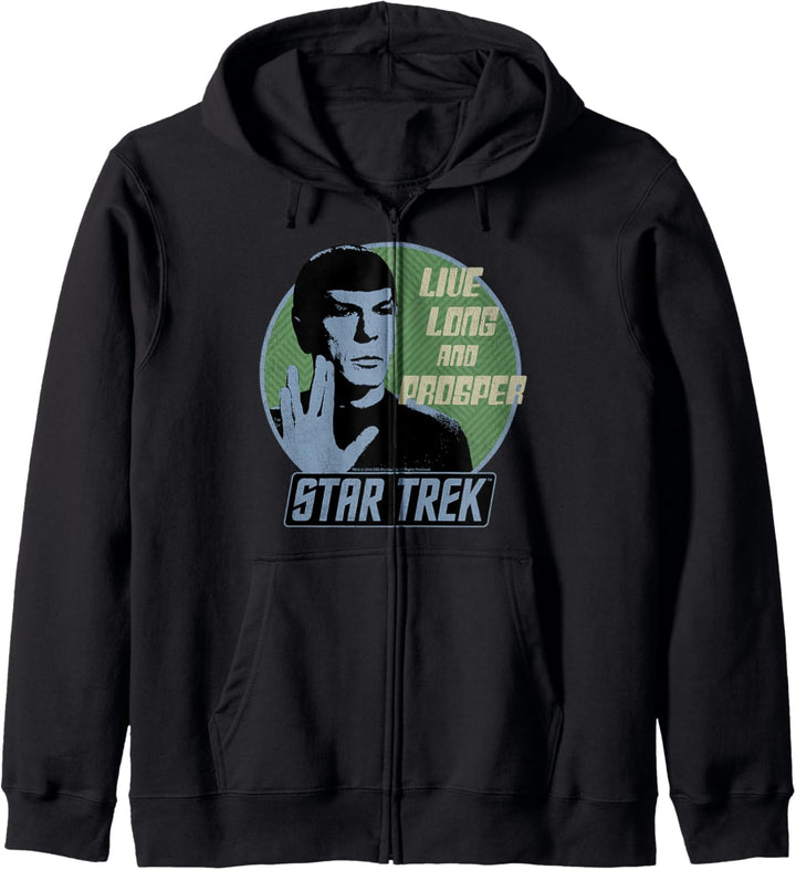 Star Trek Original Series Spock Prosper Retro Badge Kapuzenjacke