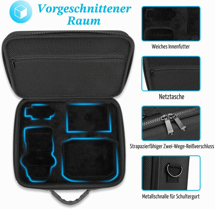 ProCase Eva Tragetasche für DJI Mini 4K / DJI 2/2 SE/Mini 2 Fly More Combo Drohne und Zubehör Schutz