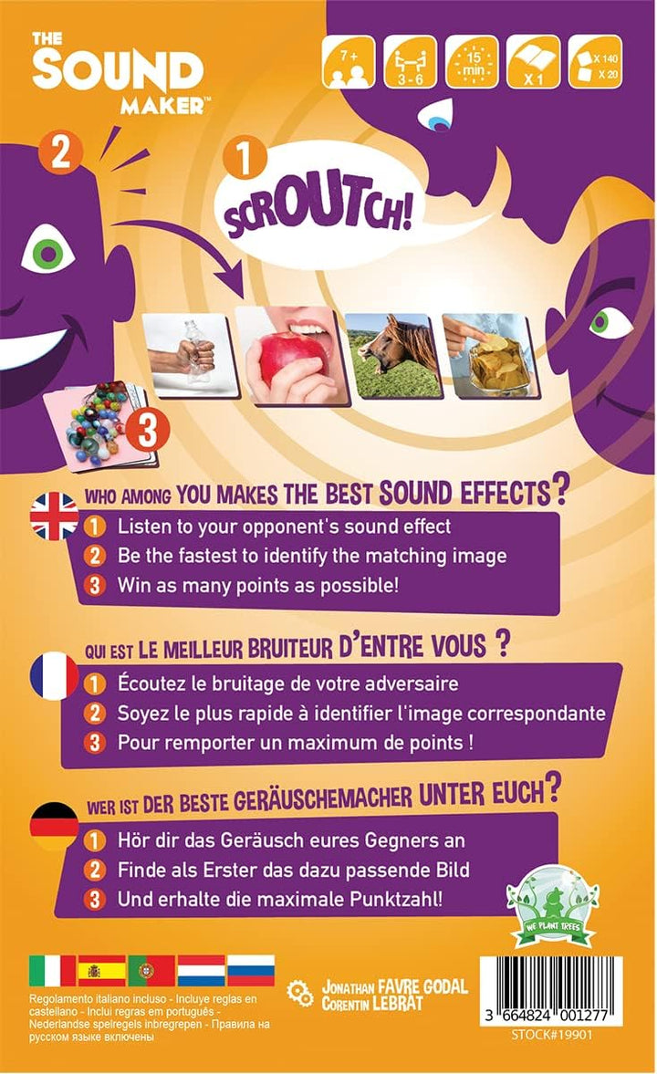 Blue Orange, The Sound Maker, Partyspiel, Ratespiel, 3-6 Spieler, Ab 7+ Jahren, 15 Minuten, Deutsch,