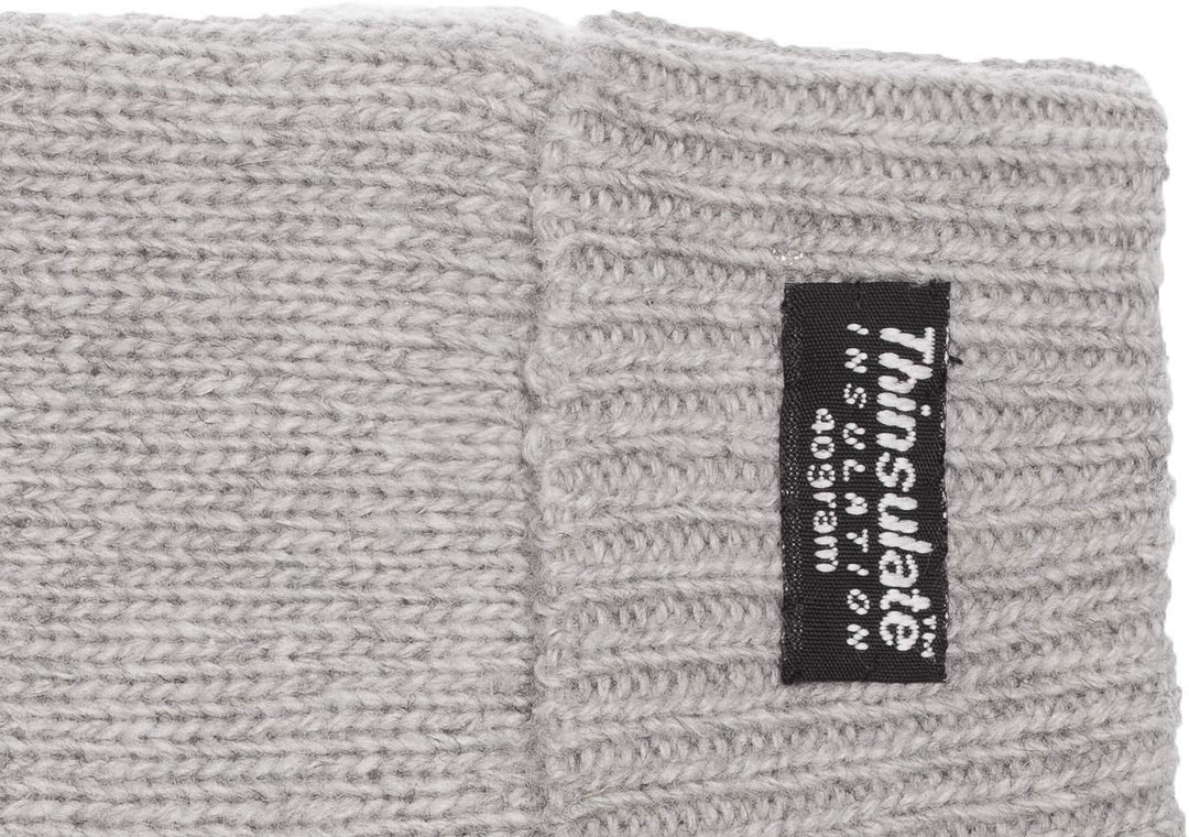EEM Damen Strickhandschuhe, weiche Wolle, Thinsulate Thermofutter L-XL Grau Melange, L-XL Grau Melan