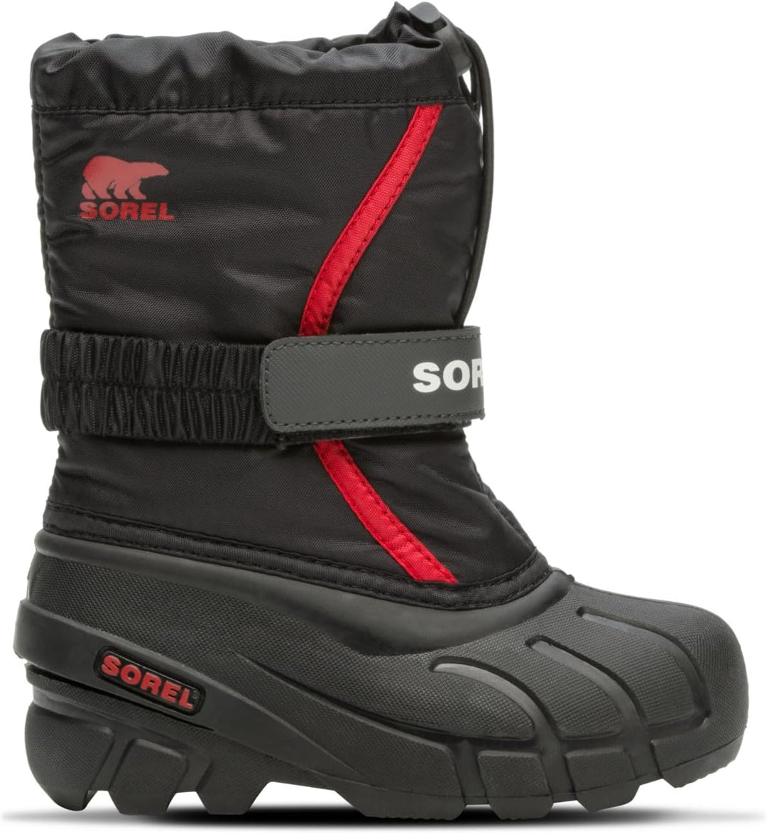 Sorel Flurry Winterstiefel für Kinder 25 EU Black Bright Red 2023, 25 EU Black Bright Red 2023