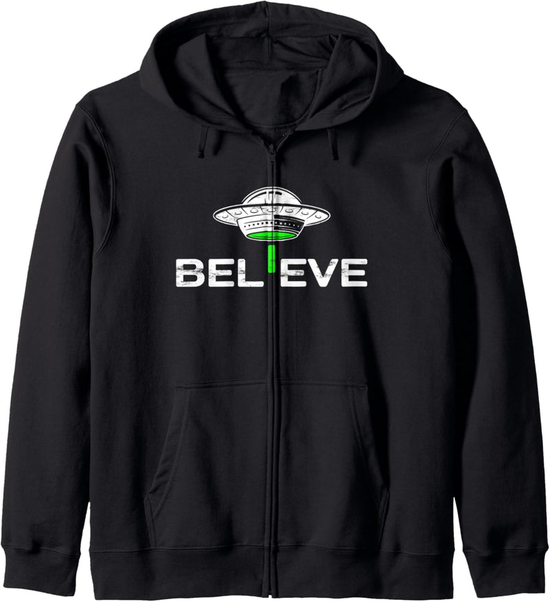 Lustig, ich möchte UFOs glauben Kapuzenjacke