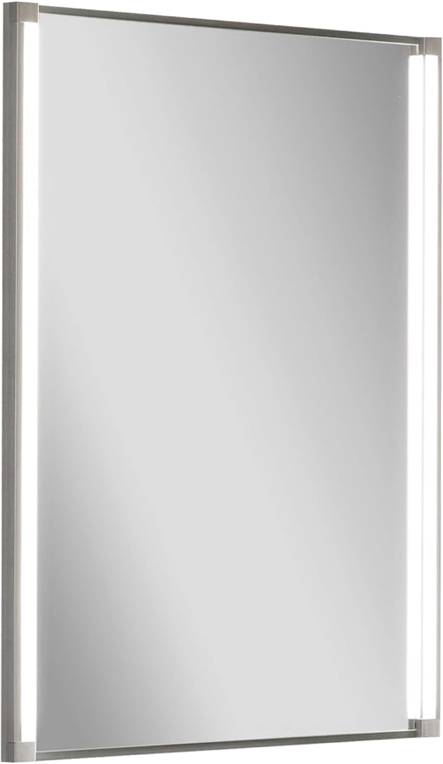 FACKELMANN Spiegel LED-LINE/Wandspiegelelement mit LED-Beleuchtung/Masse (B x H x T): ca. 43 x 67 x