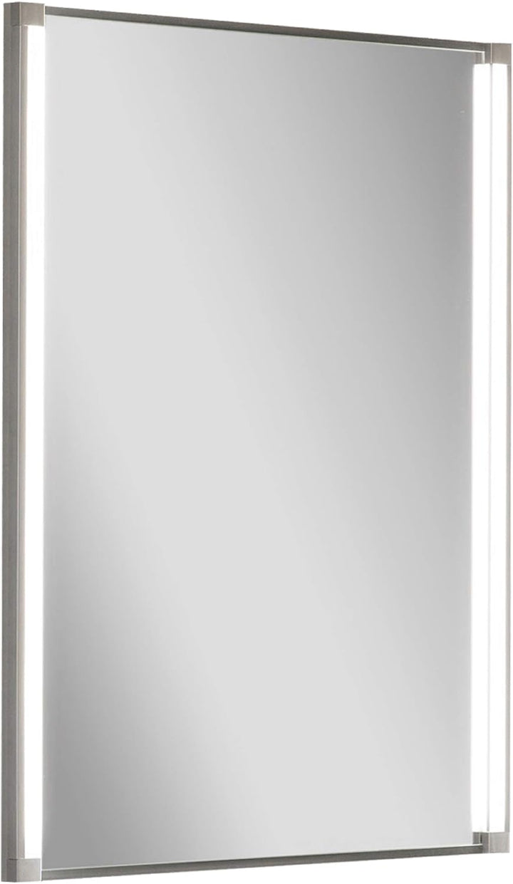 FACKELMANN Spiegel LED-LINE/Wandspiegelelement mit LED-Beleuchtung/Masse (B x H x T): ca. 43 x 67 x