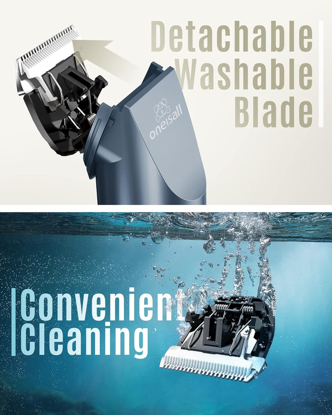 oneisall Leise Hundeschermaschine Profi Schermaschine Hund