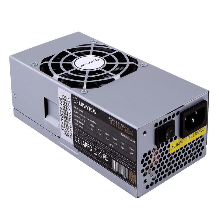 UNYKAch Netzteil TFX 350W 80 Plus Bronze mit 80mm Lüfter Ultra Leise
