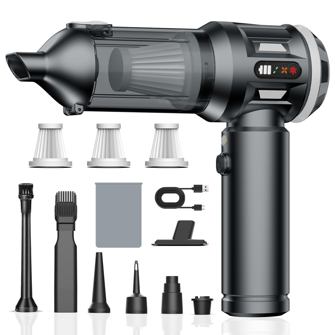 Kabelloser Handstaubsauger, 25000Pa Auto-Staubsauger, tragbarer Staubsauger mit bürstenlosem Motor,