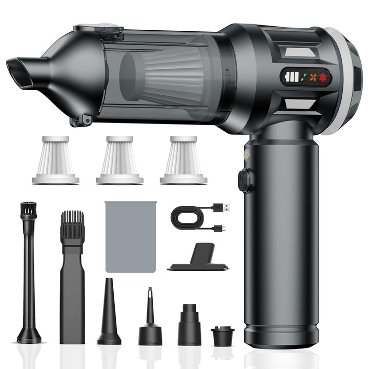 Kabelloser Handstaubsauger, 25000Pa Auto-Staubsauger, tragbarer Staubsauger mit bürstenlosem Motor,