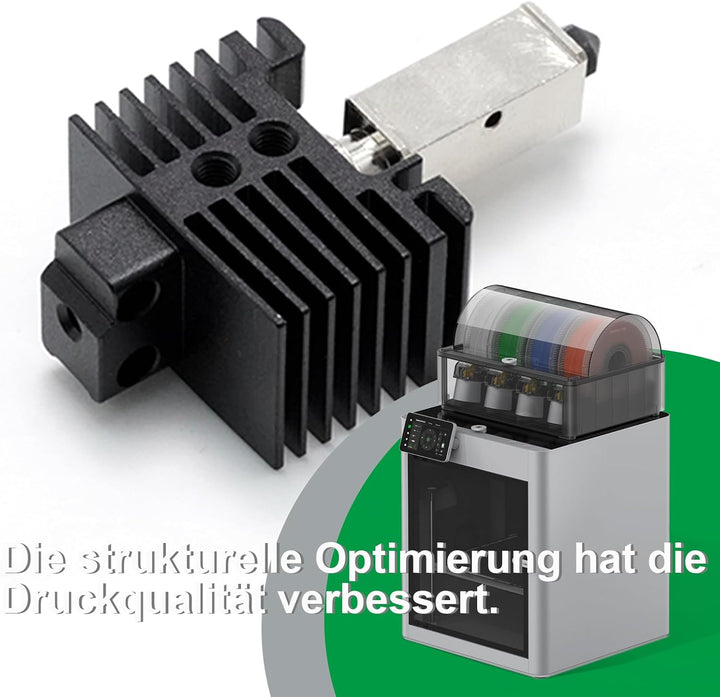 Ollanoos Hotend Kit Ersatz für Bambu Labs X1/X1C 3D-Drucker, einschliesslich kupferbeschichtetem Hei