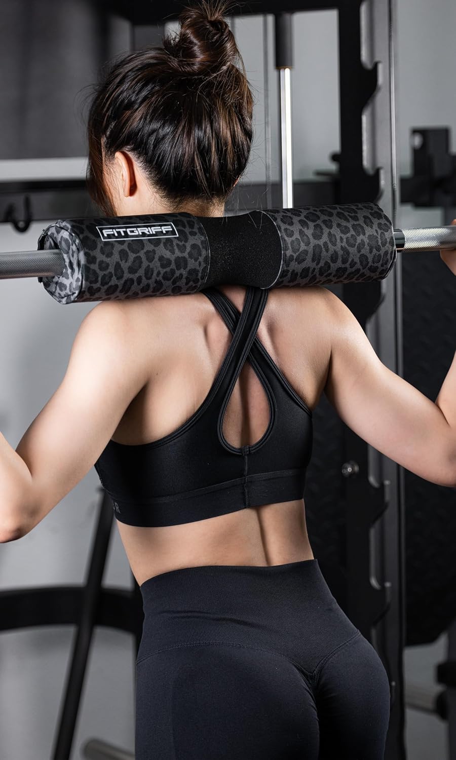 Fitgriff® Langhantel Polster, Hip Thrust Pad mit Klettverschluss - Hantel Nackenpolster - Polsterung